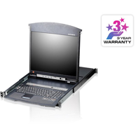 ATEN Rack konzola KL1516AM, 17", 2U, crna